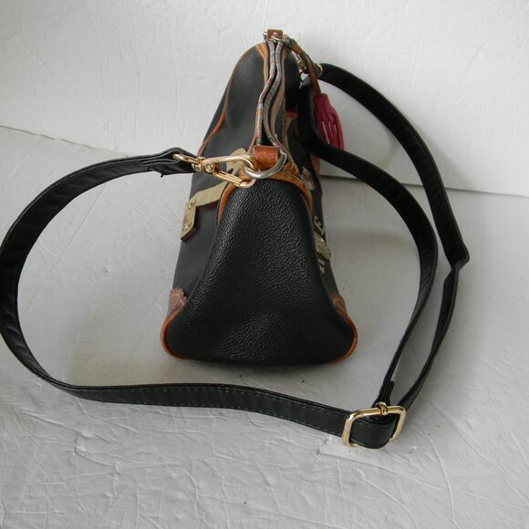 Dooney & Bourke BLACK Y2K  Vintage Charm Alphabet Mini Duffle Bag SHOULDER - Picture 8 of 13